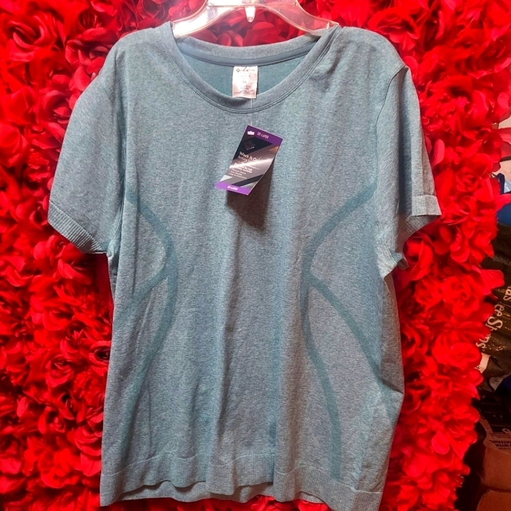 Members Mark NWT Women's XXL Active T-Shirt Green